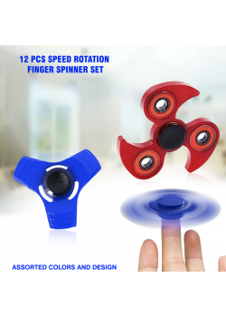 Speed Rotation Finger Spinner Set,12pcs spinners FS12